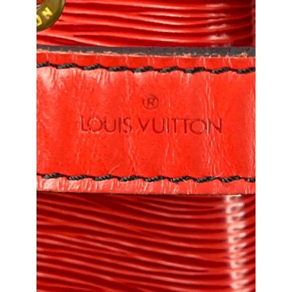 Louis Vuitton Noé Red Epi Leather Bucket Shoulder Bag Made in France A20970 - Picture 4 of 16
